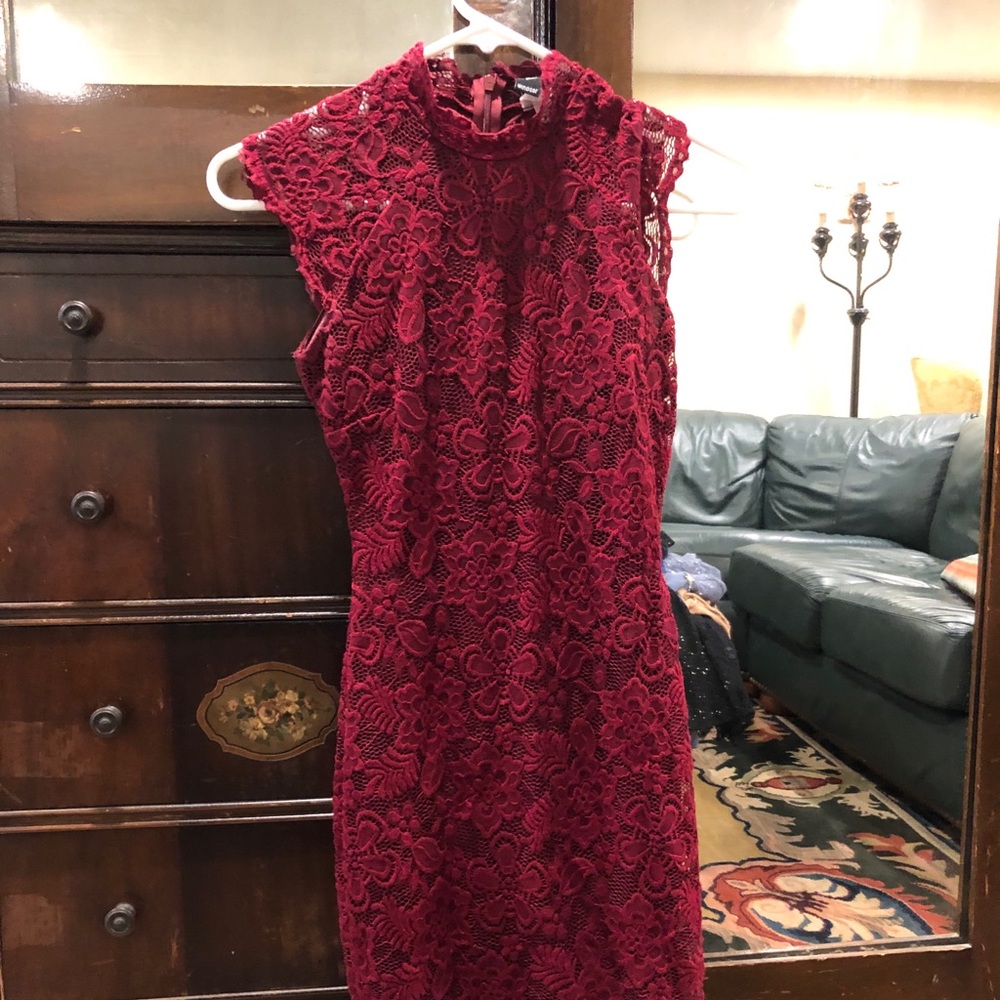 red dress